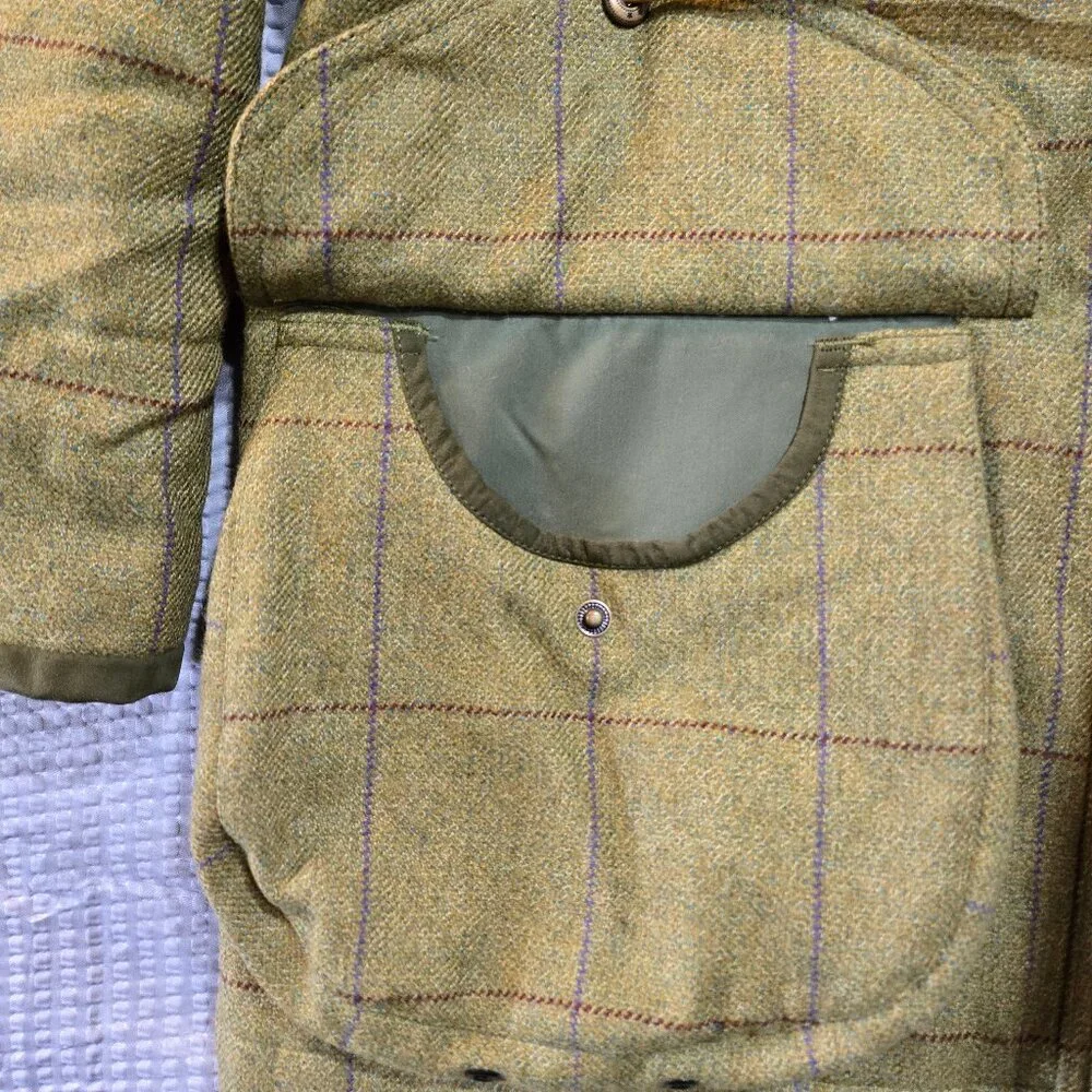 Laksen Scottish Wool Amaretta Gore-Tex Tweed Shooting Coat Men's 40 - Picture 3 of 14